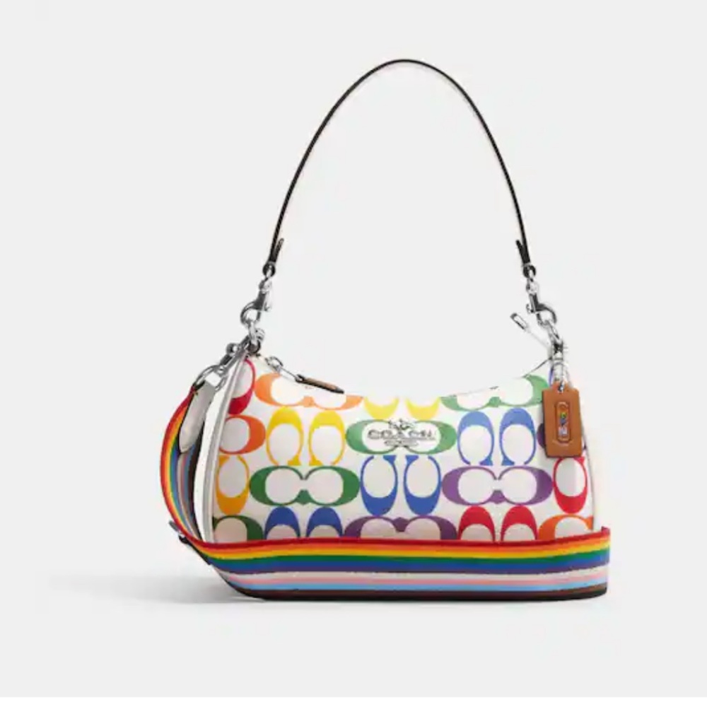 NWT Coach Rainbow shoulder bag